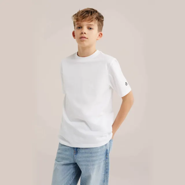 WE Fashion T-shirt wit set van 2