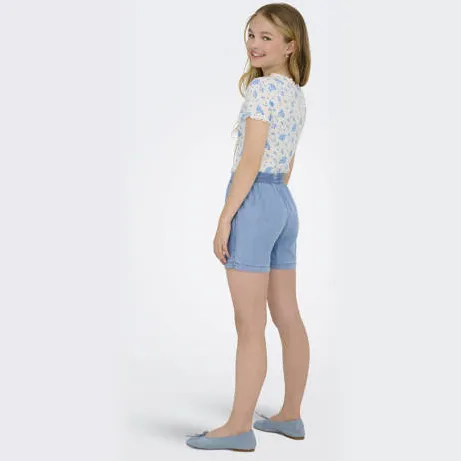 Only Girl regular casual short medium blue denim, foto 4