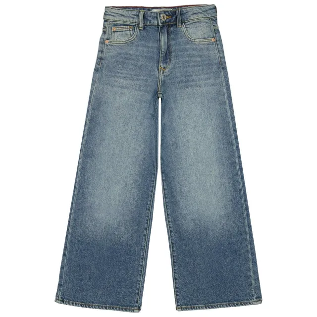 Vingino Cita essential high waist wide leg jeans - mid blue wash