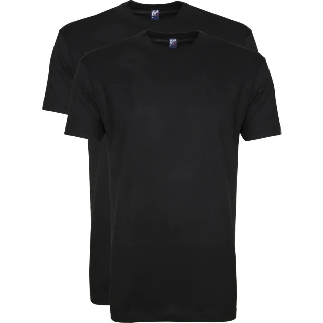 Alan Red T-shirt Alan Red T-Shirt Virginia Zwart (2 pack)