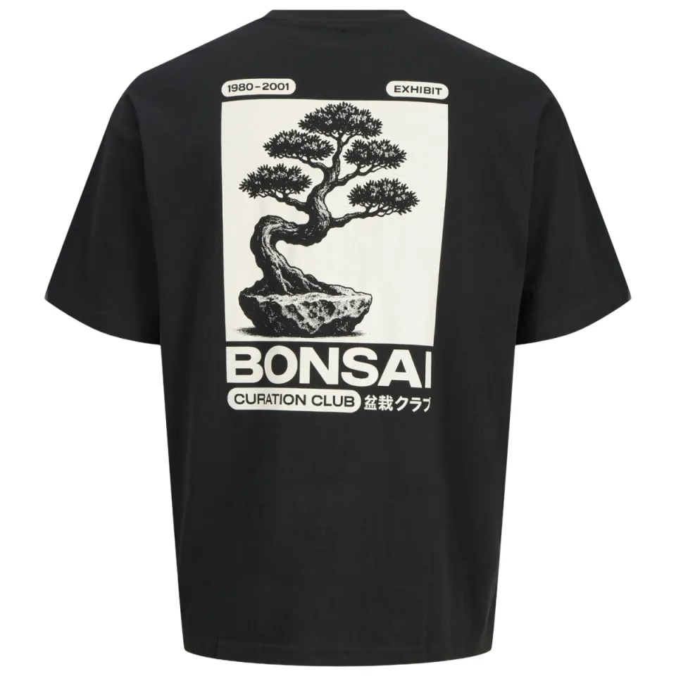 Jack & Jones rechtvallend T-shirt met backprint zwart, foto 4