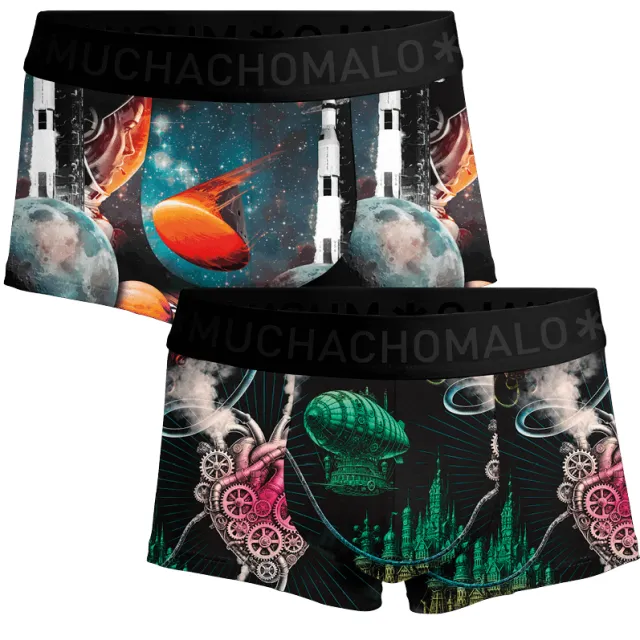 Muchachomalo Heren 2-pack Trunks Modern Age Veelkleurig