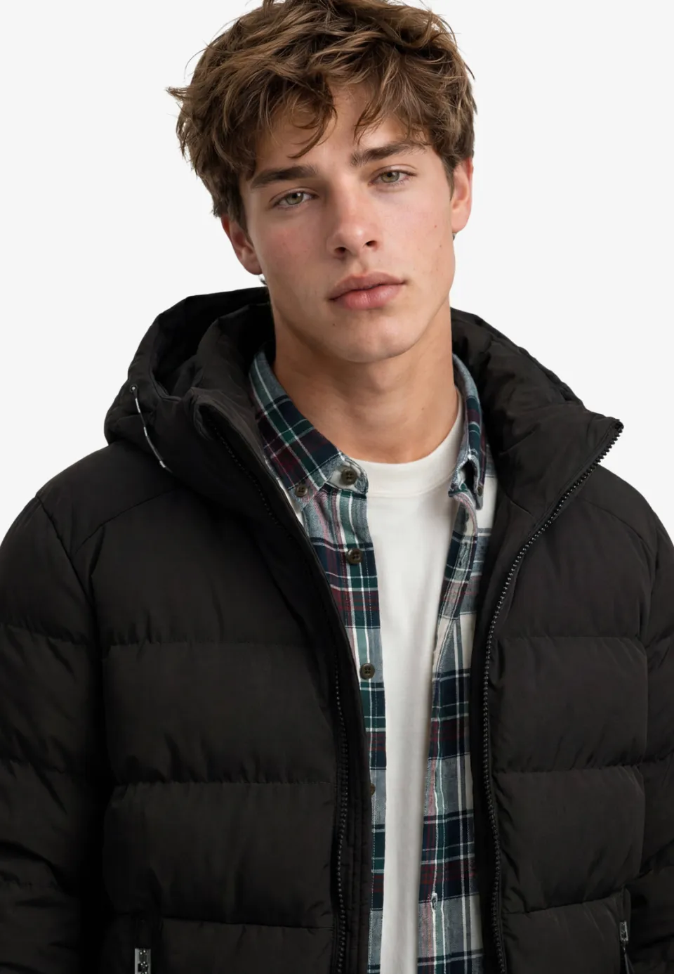 Superdry Hooded Sports Puffer winterjas zwart, foto 5