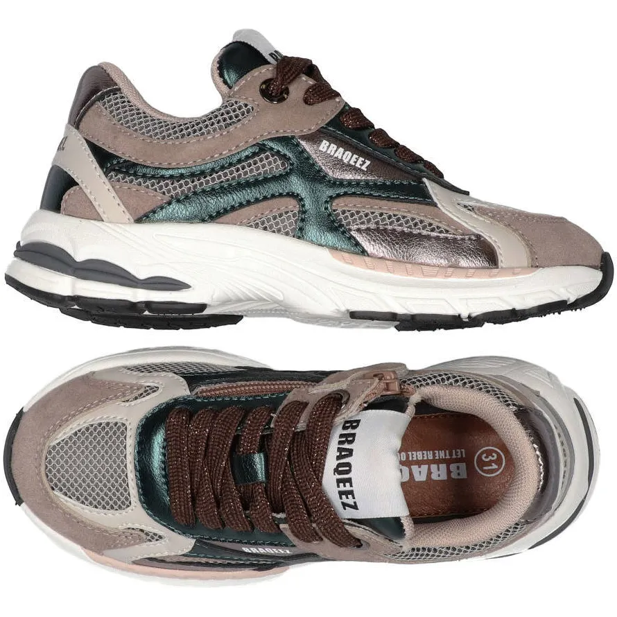 Braqeez suède sneakers - grijs, foto 2