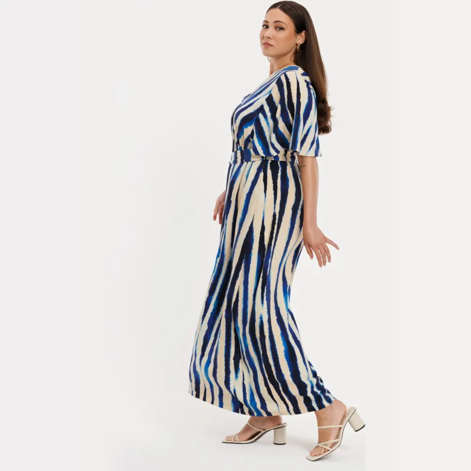 Yoek RIPPLES maxi-jurk blauw, foto 5