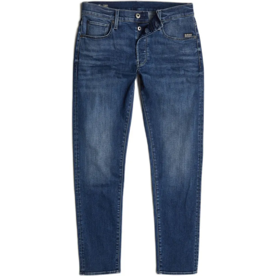 G-Star Raw G-STAR 3301 slim fit jeans medium aged blauw, foto 2