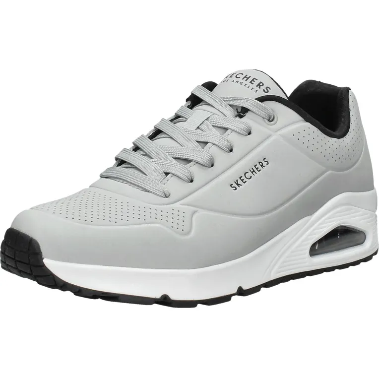 Skechers Uno Stand On Air lage sneakers lichtgrijs, foto 3