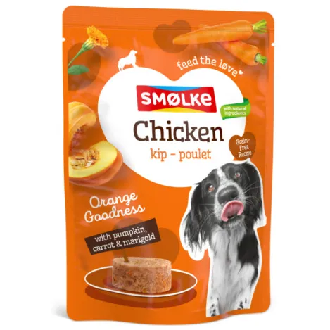 Smolke Smølke Orange Goodness kip nat hondenvoer 8 x 300 gr