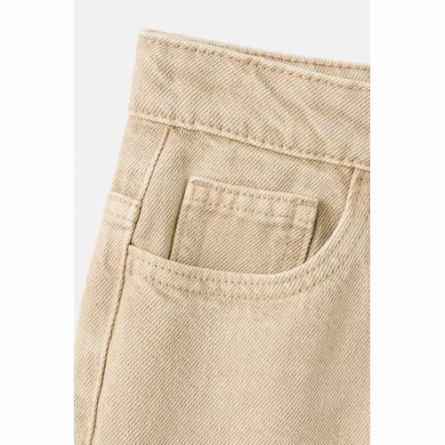 Mango Kids ballon barrel jeans - beige, foto 6