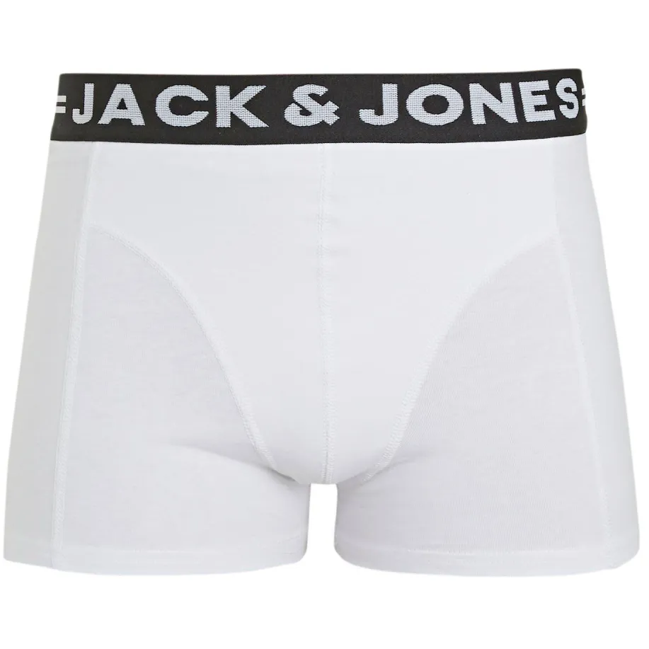 Jack & Jones Junior boxershorts set van 3 zwart wit grijs melange, foto 2