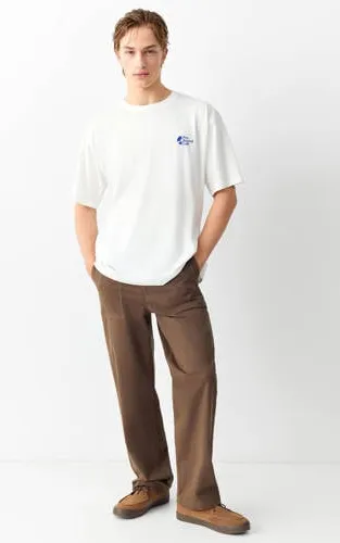 Mango T-shirt wit met logoprint, foto 3