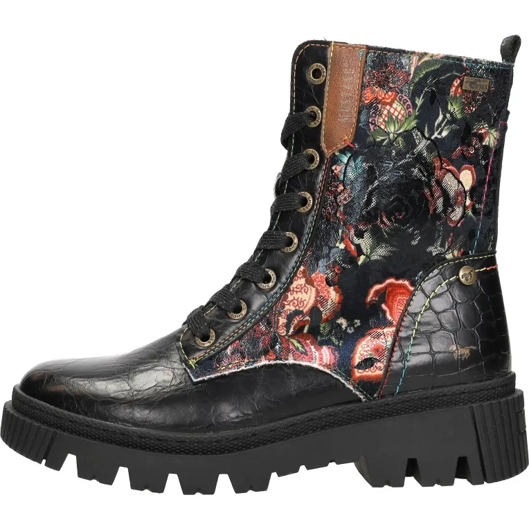 Mustang veterboots hoog zwart, foto 2