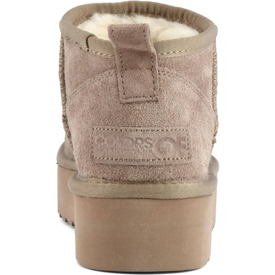 Colors of California suède enkelboots taupe, foto 5