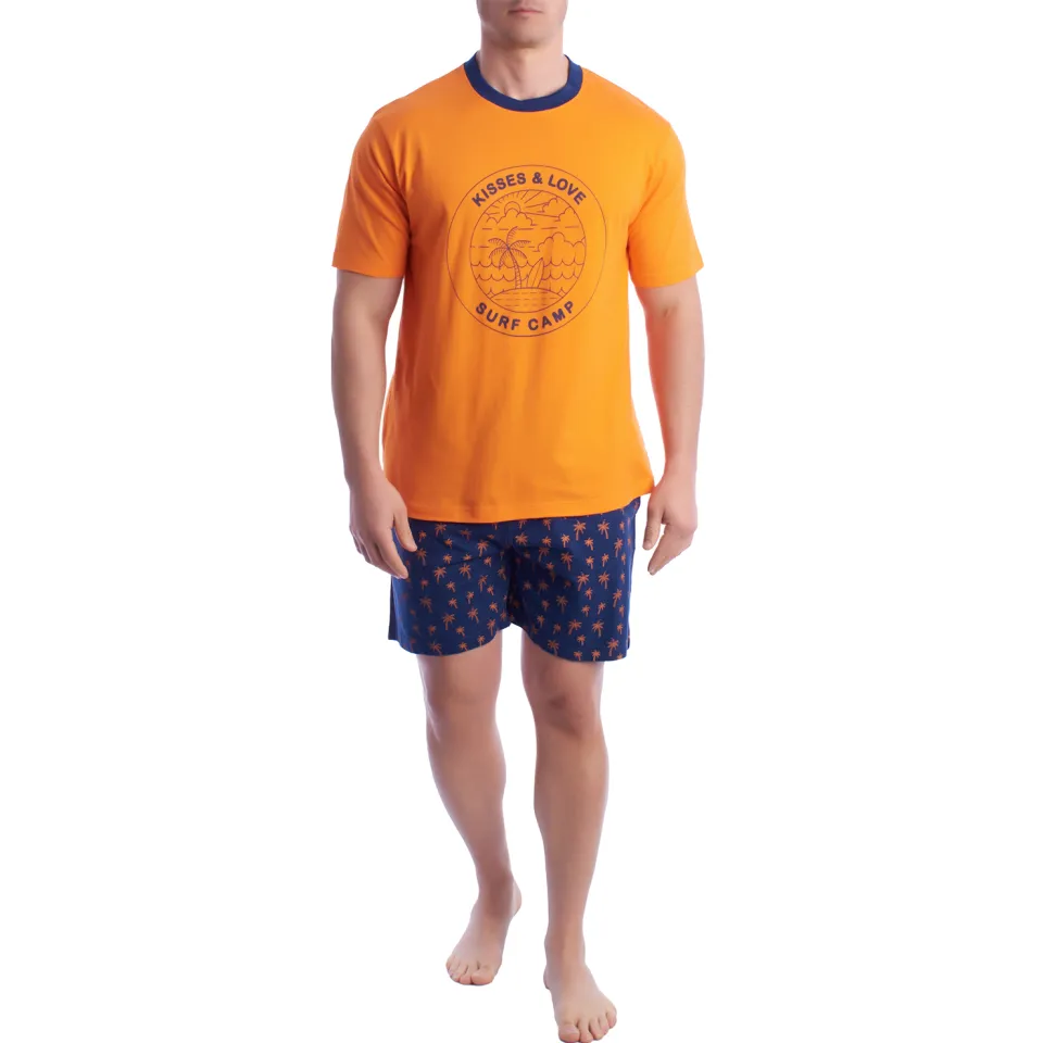 Kisses&Love KL30000 pyjamaset oranje, foto 2
