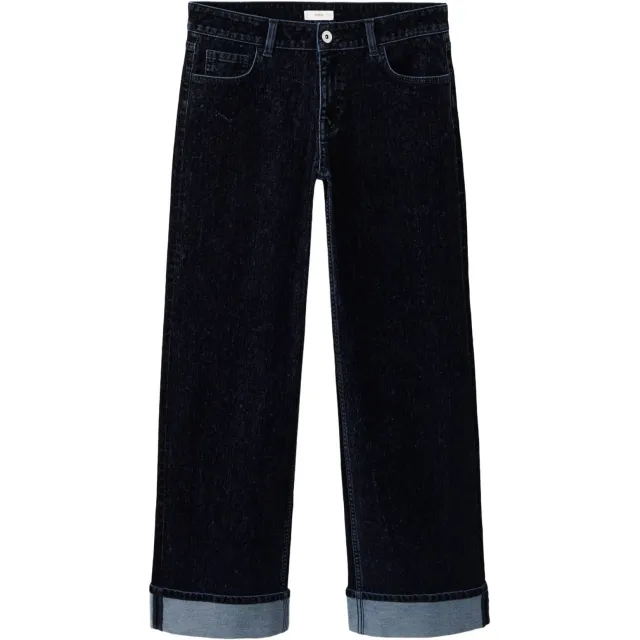 Mango TEEN wide leg jeans - marineblauw, foto 2