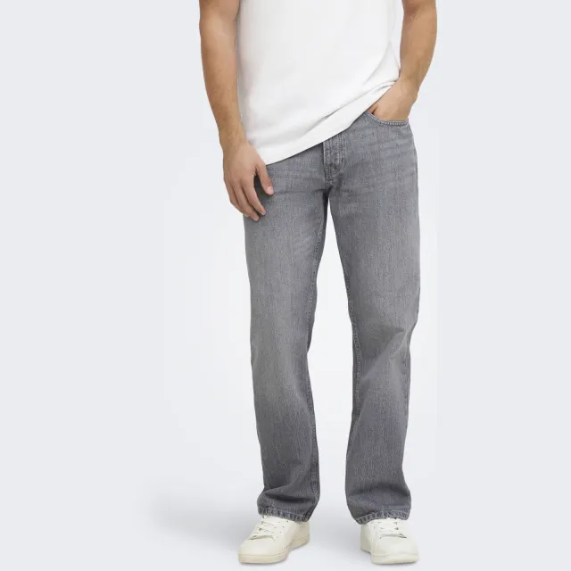 Only & Sons straight leg jeans ONSEDGE medium grey denim, foto 3