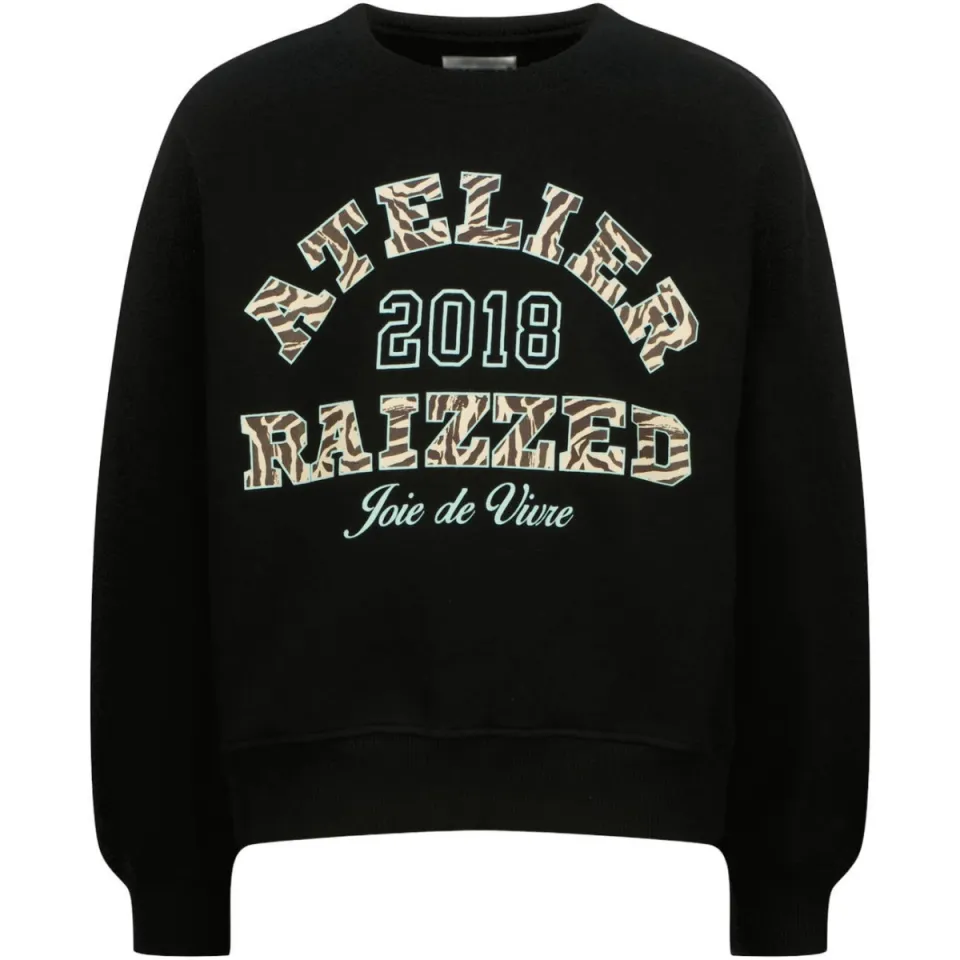 Raizzed sweater met print - zwart, foto 2