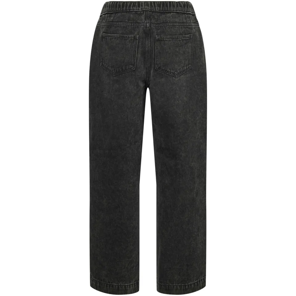 Mamalicious regular waist zwangerschaps regular fit jeans black denim, foto 3