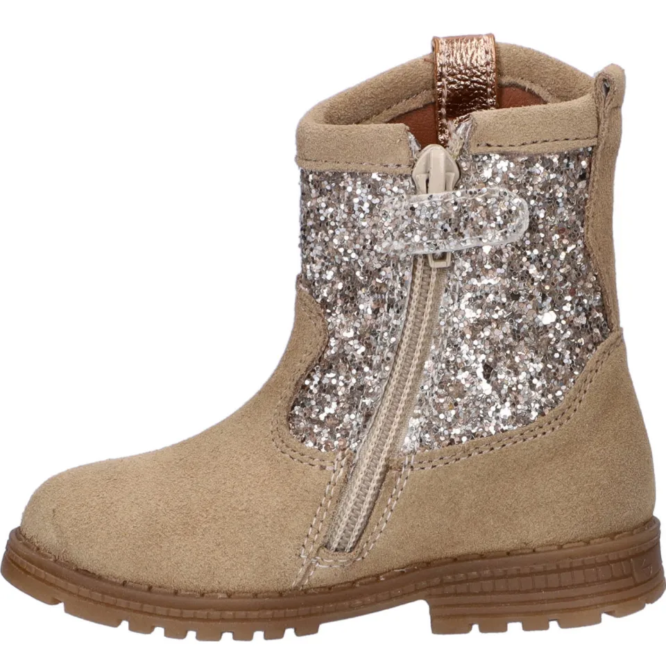 Nelson Kids suède laarzen met glitters beige, foto 5