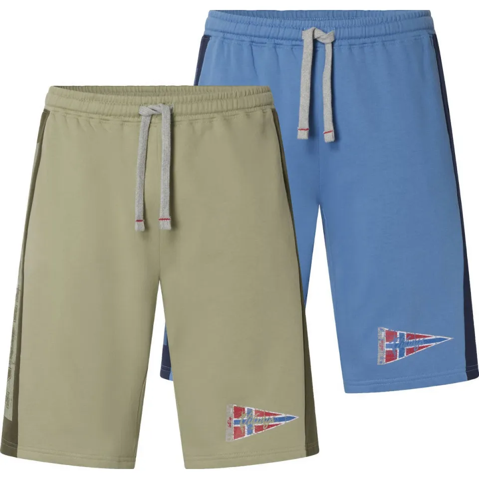 Jan Vanderstorm HARAL loose sweatshort Plus - (set van 2) blauw/groen, foto 3