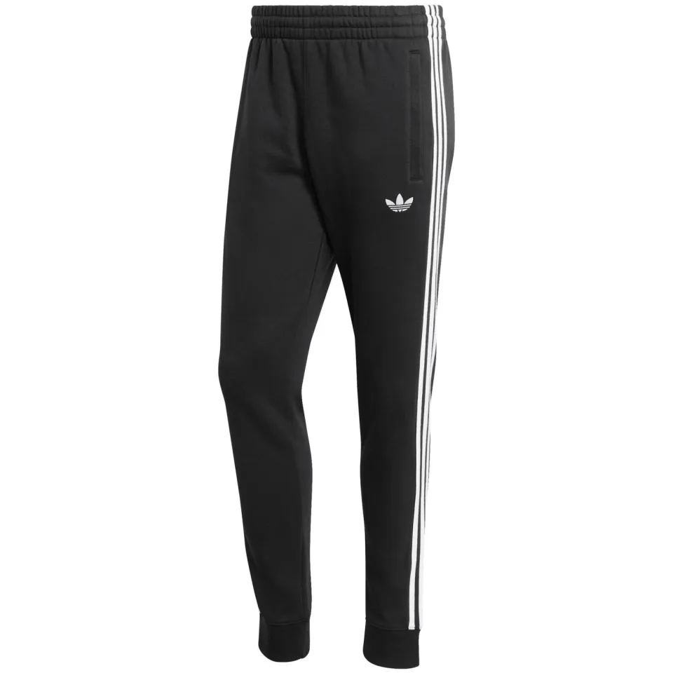 Adidas Originals regular fit gestreepte joggingbroek - zwart/wit, foto 2