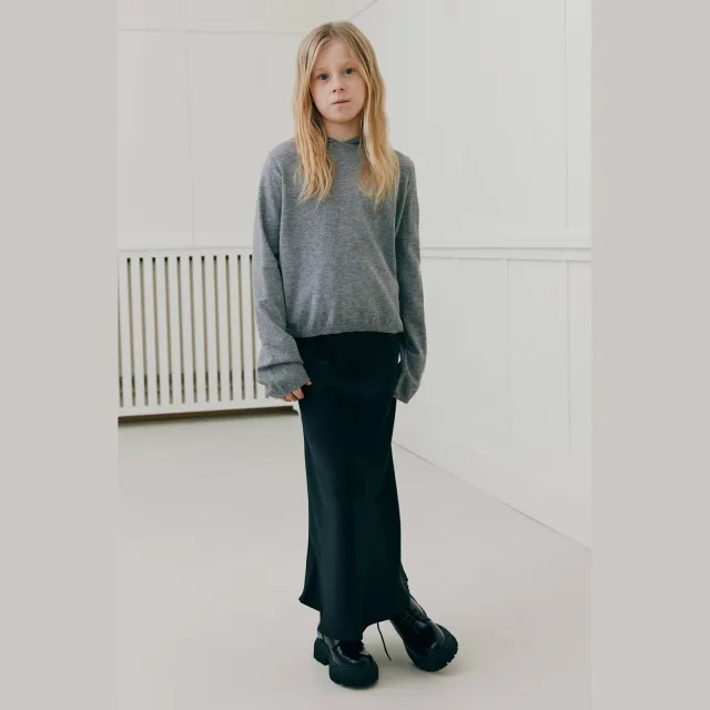 Sofie Schnoor longsleeve capuchon grijs melange