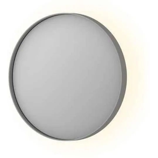 Spiegel INK SP17 Rond Colour Changing LED Rondom 40 x 4 x 40 cm Dimbaar In Aluminium Kader Geborsteld RVS