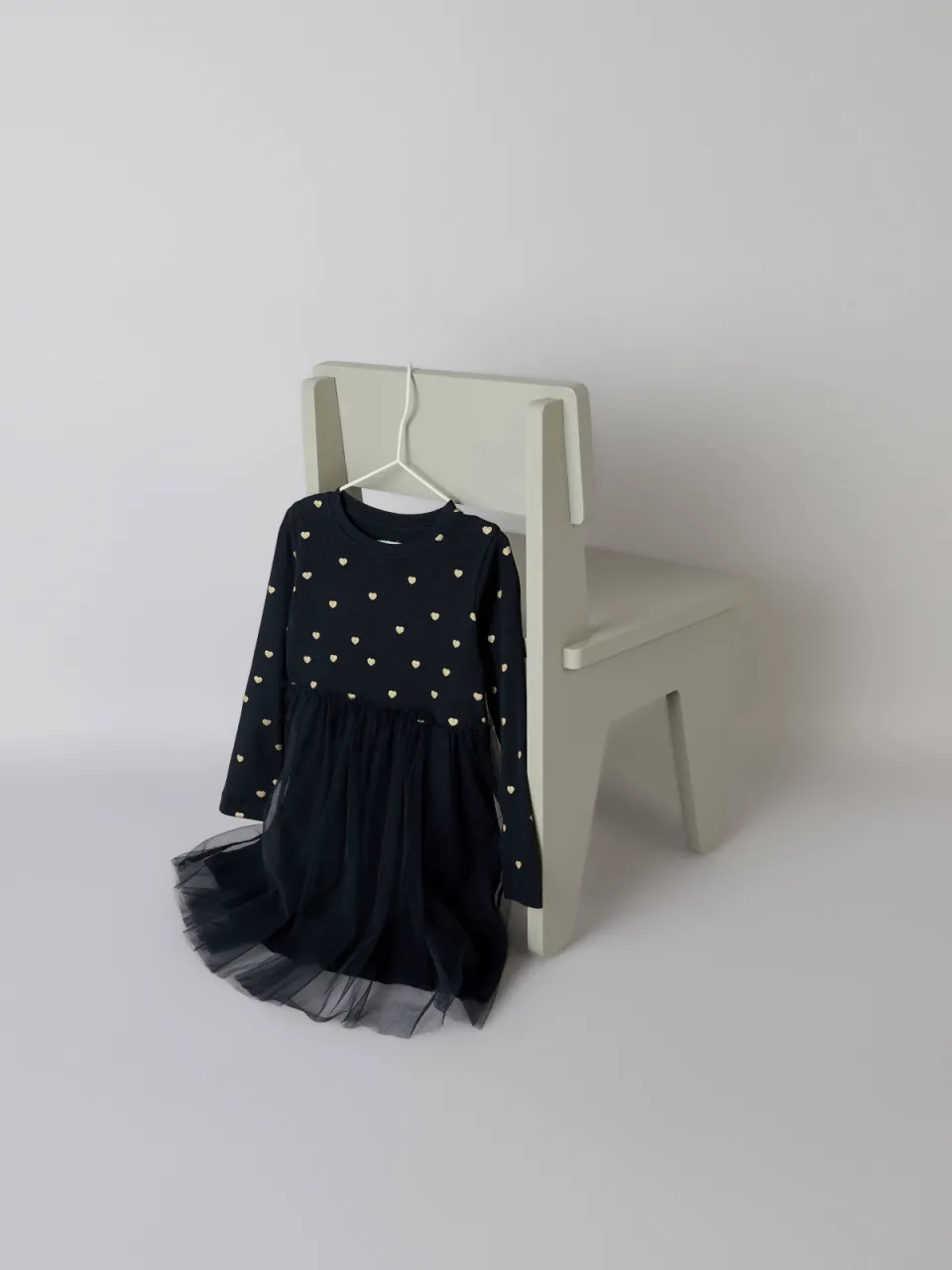 NAME IT MINI A-lijn jurk met tule donkerblauw, foto 5