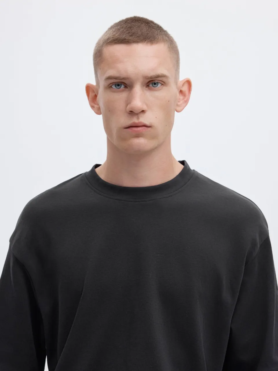 Selected loose fit T-shirt SLHLOOSEOSCAR zwart, foto 4