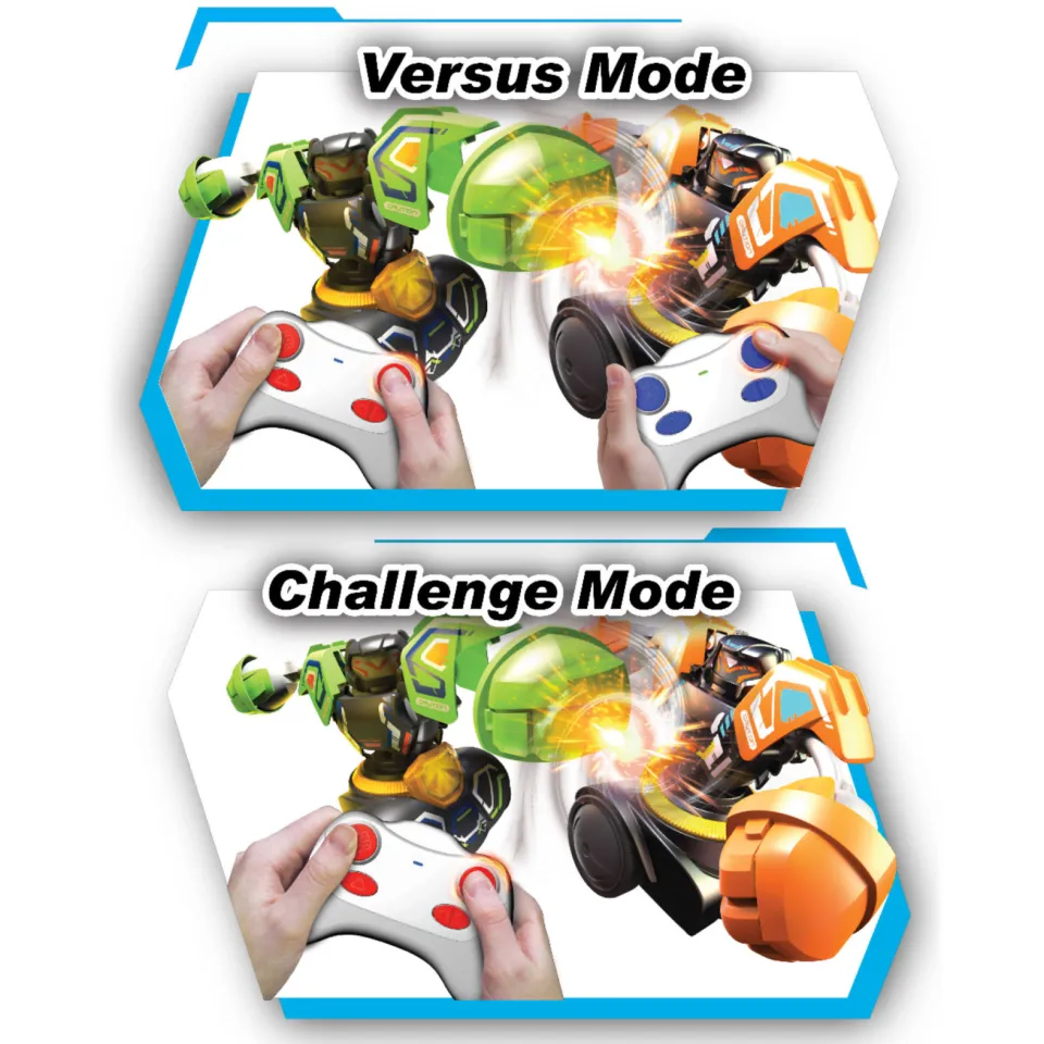 Silverlit Robo Kombat Tornado Battle Pack blauw, groen, zilver, foto 4