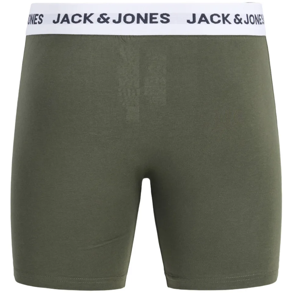Jack & Jones boxershorts (set van 3) olijfgroen/rood/blauw, foto 4