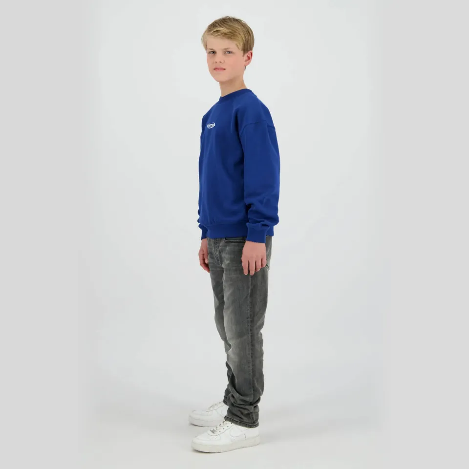 Raizzed sweater met backprint blauw, foto 5
