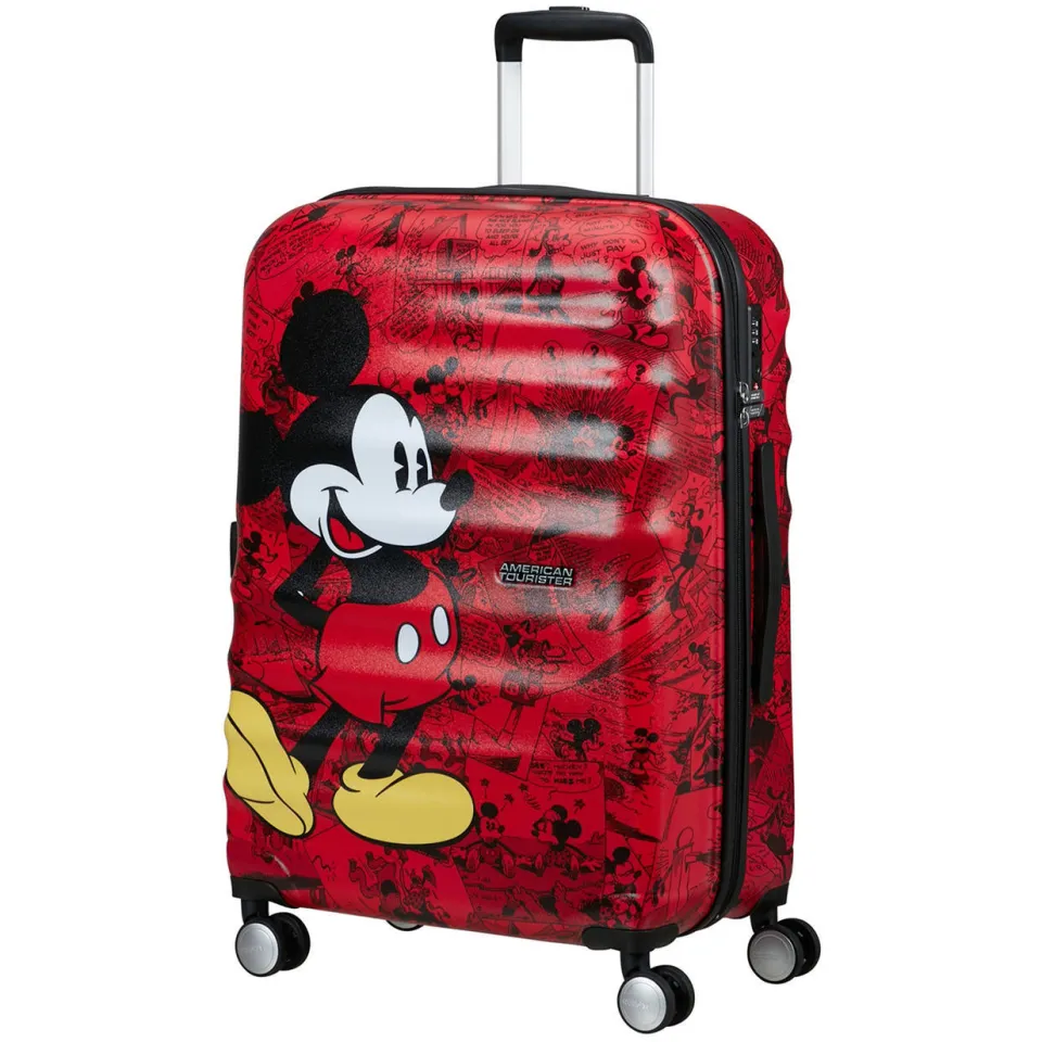 American Tourister Wavebreaker Disney Mickey koffer 67 cm rood, foto 4