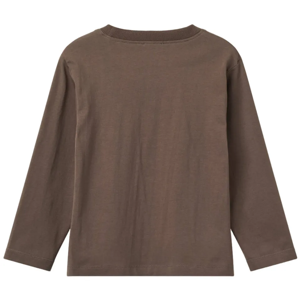 Copenhagen Colors longsleeve met print donkerbruin, foto 4