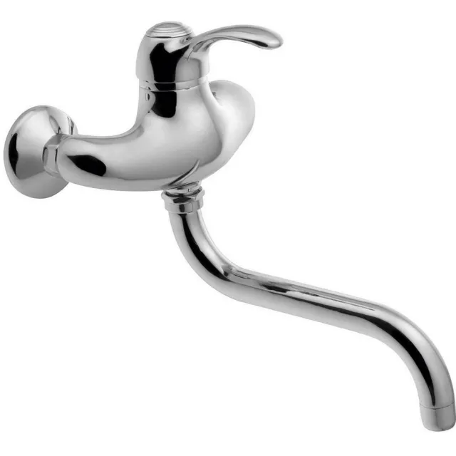 Sapho Inbouw Wastafelmengkraan Sapho Kirké 1-hendel Uitloop Gebogen 20 cm Chroom