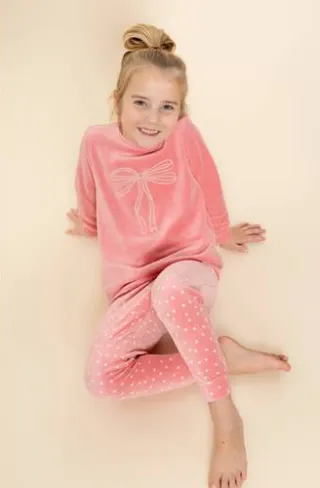 Charlie Choe pyjama met stippen roze, foto 3