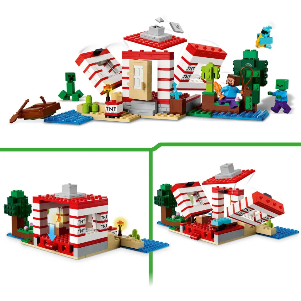 Lego Minecraft Het TNT Junglehuis, Videogameset 21275, foto 6