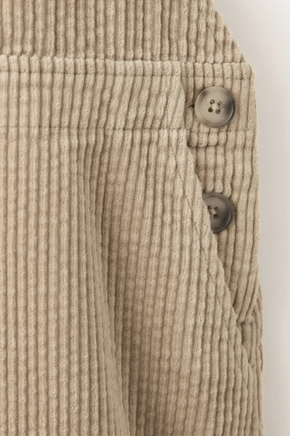 Mango Kids korte corduroy overgooier beige, foto 4