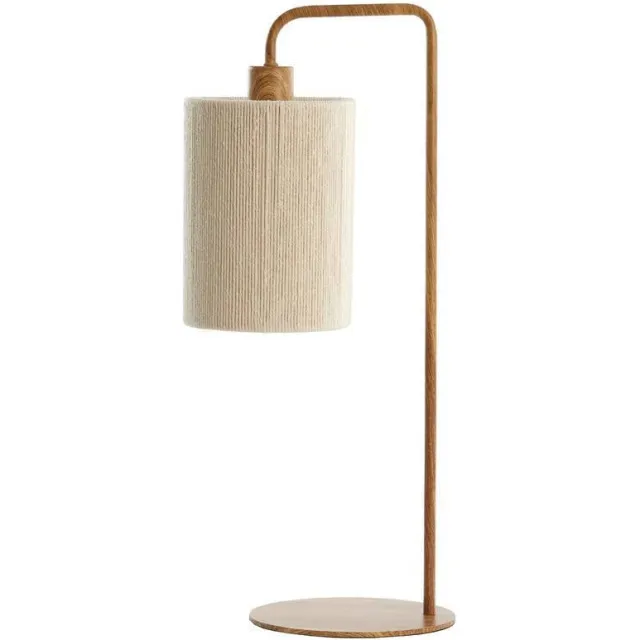 Light & Living tafellamp Donio crème, touw crème