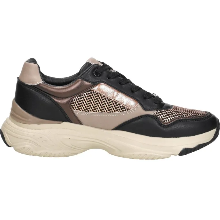 Mexx Radja Pax sneaker zwart Donkerbruin