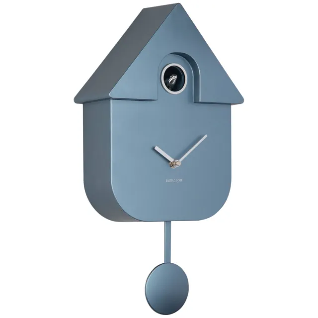 Karlsson Modern Cuckoo koekoeksklok blauw Metallic donker blauw