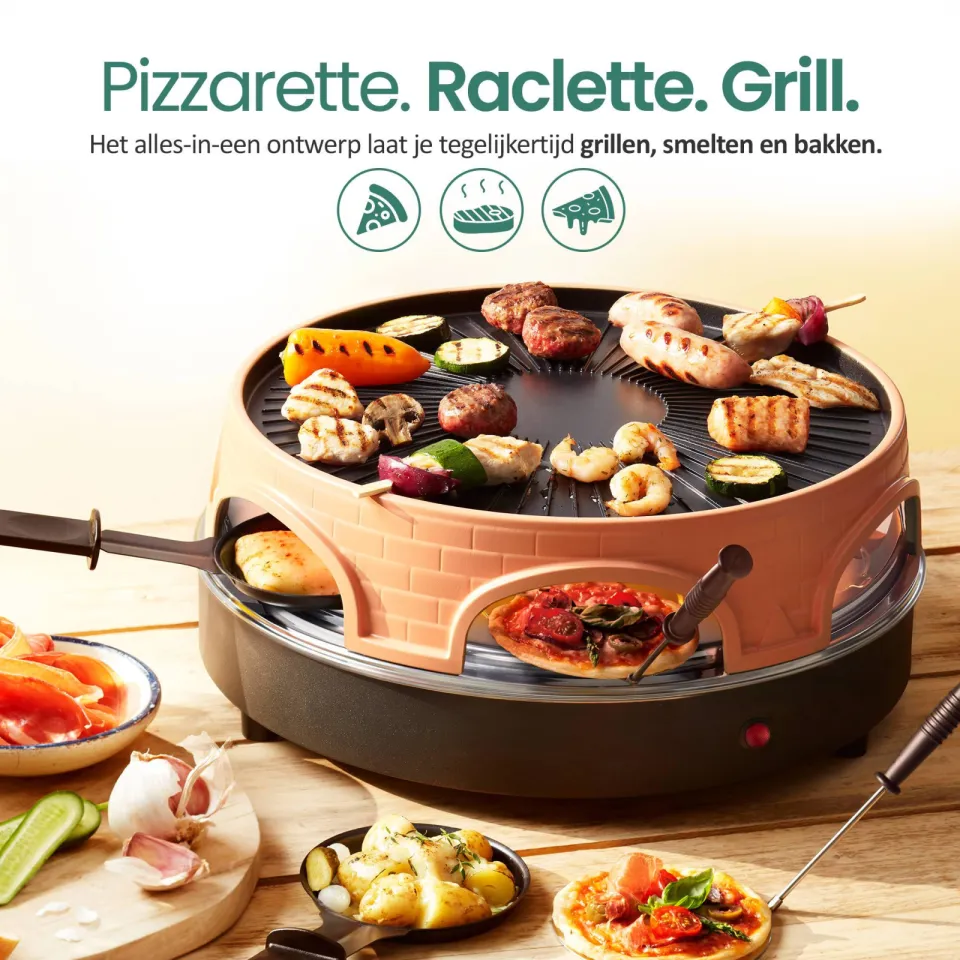 Emerio 3-in-1 Pizzarette pizzamaker zwart, foto 6