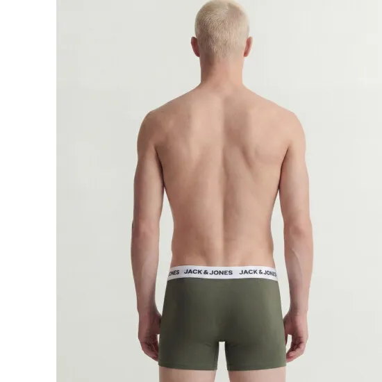 Jack & Jones boxershorts (set van 3) olijfgroen/rood/blauw, foto 5