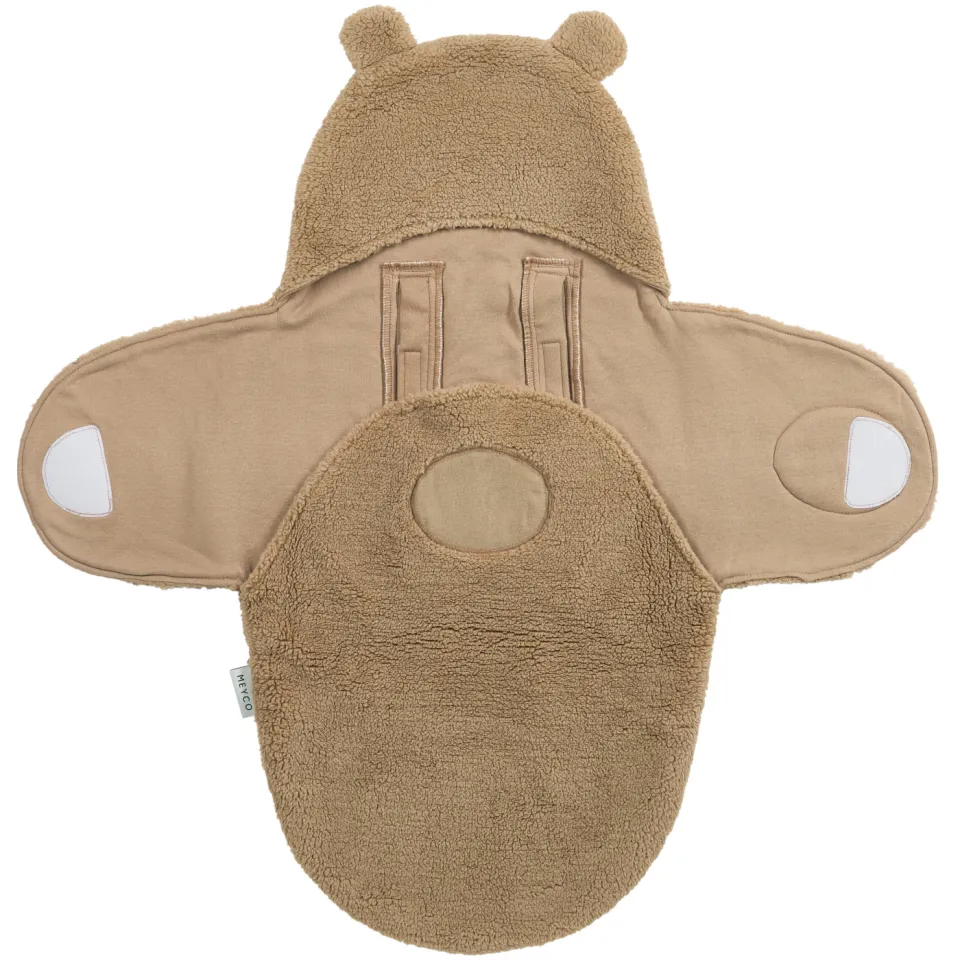 Meyco Bear teddy wikkeldeken bruin, foto 4