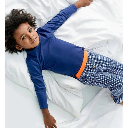 Little Label geruite pyjama blauw, foto 3