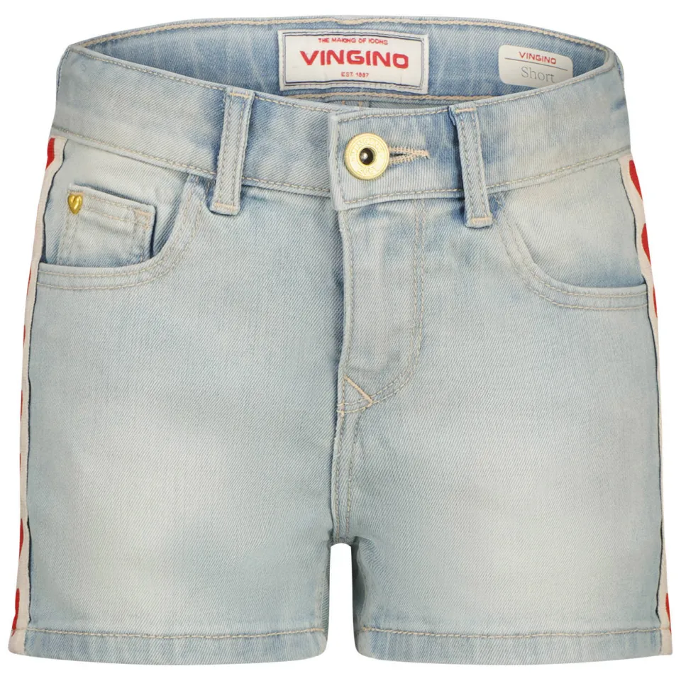 Vingino denim relaxed short lichtblauw, foto 2