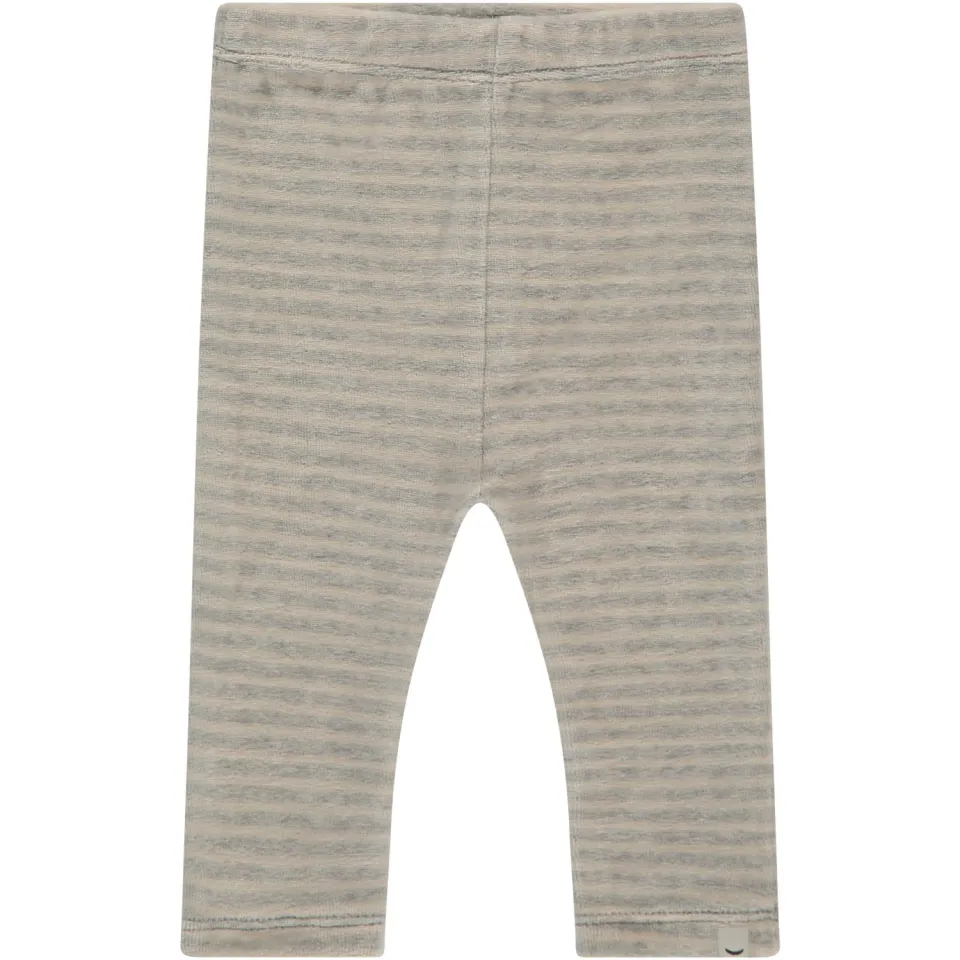 Babyface slim gestreepte casual broek grijs