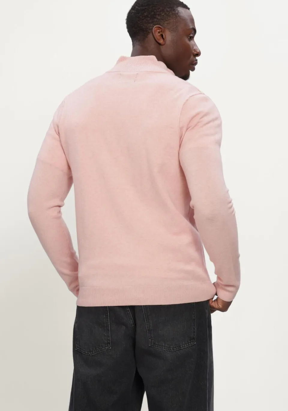Butcher of Blue Heren Truien & Vesten Clifden Halfzip - Roze, foto 3