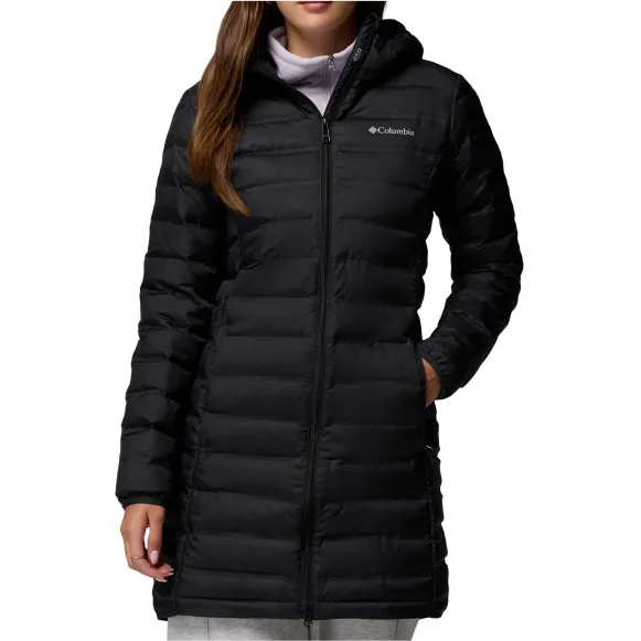 Columbia Donsjas Columbia Lake 22 II Down Long Hooded Jacket Zwart