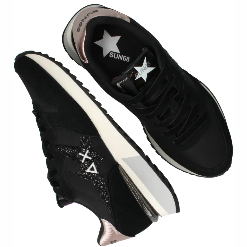 Sun68 Stargirl Glitter Logo sneakers zwart, foto 7